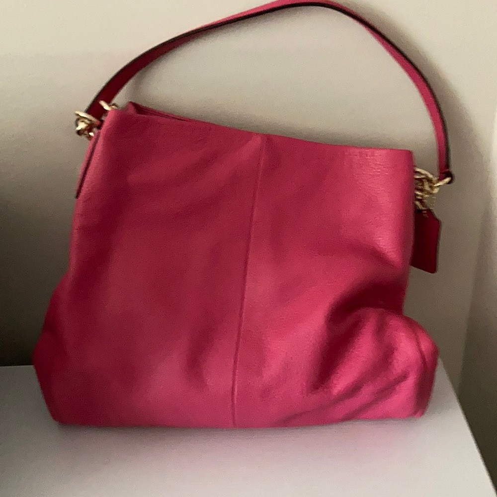 NWT Coach Phoebe Shoulder bag- DARK FUCHSIA, PERFECT FOR SPRING